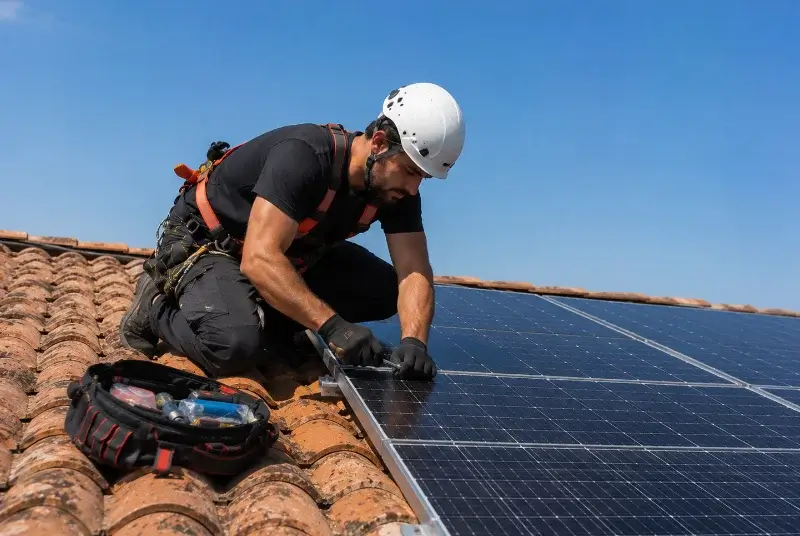 Maintenance et monitoring de panneaux solaires à Saint-Aubin-du-Plain
