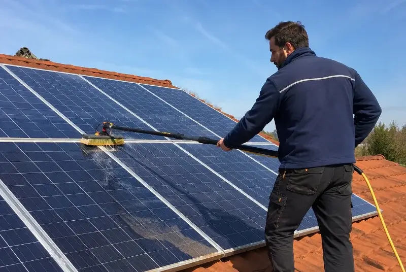 Nettoyage et entretien de panneaux solaires à Saint-Aubin-du-Plain